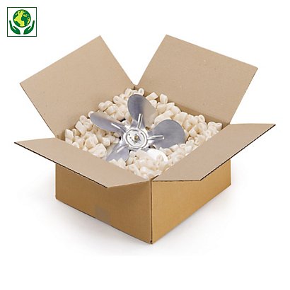 Kartonová krabice 190x190x180mm, hnědá, klopová,
třívrstvá vlnitá lepenka (3VVL) | RAJA - 1