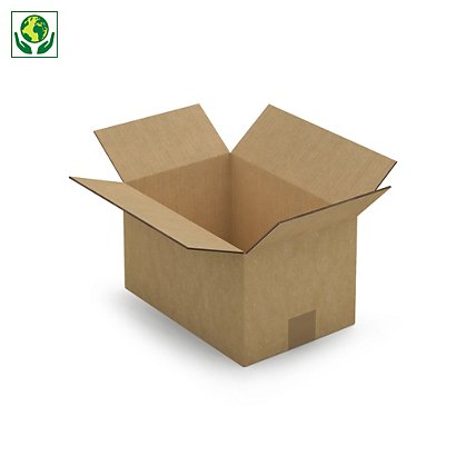 Kartonová krabice 280x180x170mm, hnědá, klopová,
pětivrstvá vlnitá lepenka (5VVL) | RAJA - 1