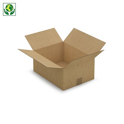 Kartonová krabice 360x270x160mm, hnědá, klopová,
třívrstvá vlnitá lepenka (3VVL) | RAJA - 1