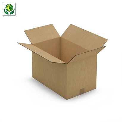 Kartonová krabice 500x310x310mm, hnědá, klopová,
pětivrstvá vlnitá lepenka (5VVL) | RAJA - 1