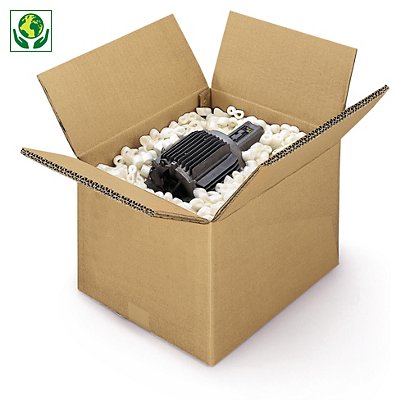 Kartonová krabice 600x500x550mm, hnědá, klopová, sedmivrstvá vlnitá lepenka (7VVL) | RAJA - 1