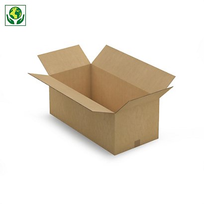 Kartonová krabice 780x380x270mm, hnědá, klopová,
pětivrstvá vlnitá lepenka (5VVL) | RAJA - 1