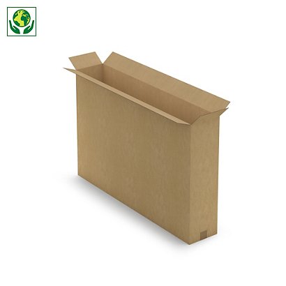 Kartons für flache Produkte RAJA, braun, 1-wellig, 1100 x 200 x 700 mm - 1