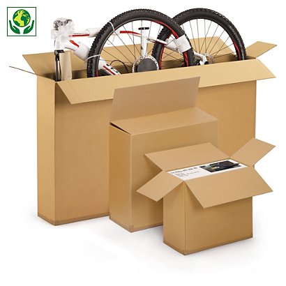 Kartons für flache Produkte RAJA, braun, 1-wellig, 1500 x 200 x 850 mm - 1