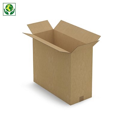 Kartons für flache Produkte RAJA, braun, 1-wellig, 600 x 250 x 500 mm - 1