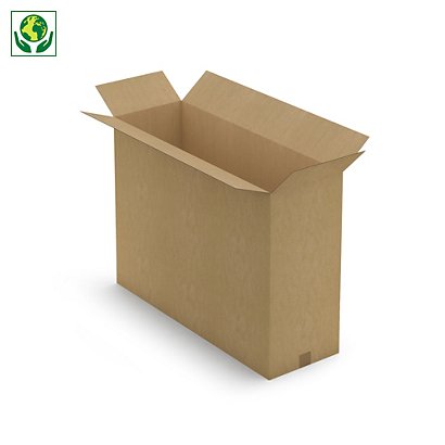 Kartons für flache Produkte RAJA, braun, 1-wellig, 900 x 300 x 700 mm - 1
