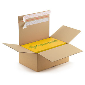 Emballage med returlukning gør det let for kunden at sende varen retur