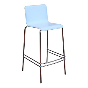 Kassia, Sgabello alto impilabile, Pelle rigenerata, Bianco (confezione 2 pezzi) Kassia, Sgabello alto impilabile, Pelle rigenerata, Bianco (confezione 2 pezzi)