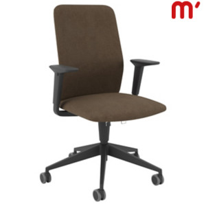 KASTEL Sedia operativa ergonomica Kappa con braccioli, Tessuto poliestere ignifugo, Tortora KASTEL Sedia operativa ergonomica Kappa con braccioli, Tessuto poliestere ignifugo, Tortora