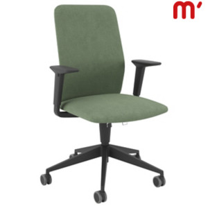 KASTEL Sedia operativa ergonomica Kappa con braccioli, Tessuto poliestere ignifugo, Verde Acqua KASTEL Sedia operativa ergonomica Kappa con braccioli, Tessuto poliestere ignifugo, Verde Acqua