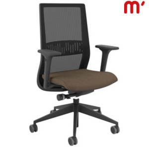 KASTEL Sedia operativa ergonomica Karma con braccioli, Tessuto poliestere ignifugo, Tortora KASTEL Sedia operativa ergonomica Karma con braccioli, Tessuto poliestere ignifugo, Tortora