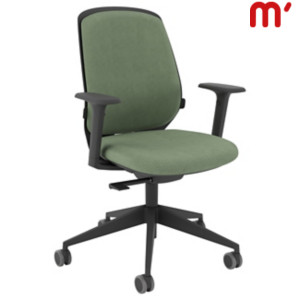 KASTEL Sedia operativa ergonomica KeySmart con braccioli, Tessuto poliestere ignifuco, Verde Acqua KASTEL Sedia operativa ergonomica KeySmart con braccioli, Tessuto poliestere ignifuco, Verde Acqua