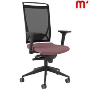 KASTEL Sedia operativa ergonomica Korium con braccioli, Tessuto poliestere ignifugo , Cipria KASTEL Sedia operativa ergonomica Korium con braccioli, Tessuto poliestere ignifugo , Cipria