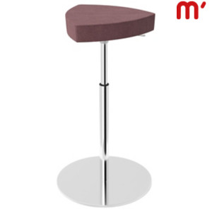 KASTEL Sgabello alto Kensho, Struttura Acciaio Cromato, Tessuto poliestere ignifugo, Cipria KASTEL Sgabello alto Kensho, Struttura Acciaio Cromato, Tessuto poliestere ignifugo, Cipria