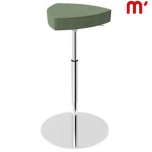 KASTEL Sgabello alto Kensho, Struttura Acciaio Cromato, Tessuto poliestere ignifugo, Verde Acqua KASTEL Sgabello alto Kensho, Struttura Acciaio Cromato, Tessuto poliestere ignifugo, Verde Acqua