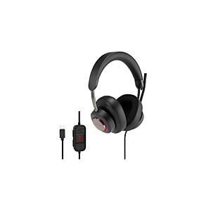 Kensington Auriculares circumaurales USB-C H2000, Alámbrico, Oficina/Centro de llamadas, 20 - 20000 Hz, 190 g, Auriculares, Negro K83451WW Kensington Auriculares circumaurales USB-C H2000, Alámbrico, Oficina/Centro de llamadas, 20 - 20000 Hz, 190 g, Auriculares, Negro K83451WW
