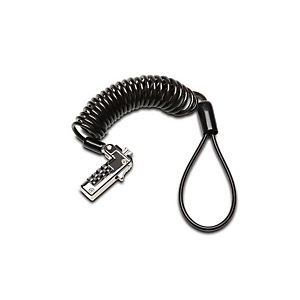 Kensington Candado fino y portátil de combinación para ranuras estándar, 1,8 m, Kensington, Cerradura con combinación, Acero al carbón, Negro, Plata K60625WW Kensington Candado fino y portátil de combinación para ranuras estándar, 1,8 m, Kensington, Cerradura con combinación, Acero al carbón, Negro, Plata K60625WW