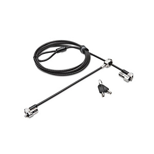 Kensington Candado para portátil con llave de cabezal doble NanoSaver®, 1,8 m, Kensington, Llave, Acero al carbón, Negro, Acero inoxidable K64448WW Kensington Candado para portátil con llave de cabezal doble NanoSaver®, 1,8 m, Kensington, Llave, Acero al carbón, Negro, Acero inoxidable K64448WW
