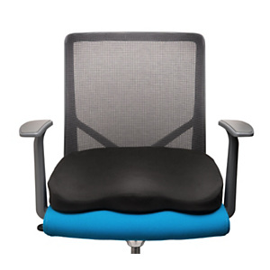 Kensington Coussin d'assise ergonomique à mousse à mémoire de forme - Noir Kensington Coussin d'assise ergonomique à mousse à mémoire de forme - Noir