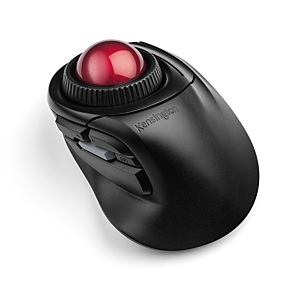 Kensington Orbit Fusion Ratón Trackball, ergonómico para diestros, inalámbrico, nano receptor USB-A, negro y rojo, K72363WW Kensington Orbit Fusion Ratón Trackball, ergonómico para diestros, inalámbrico, nano receptor USB-A, negro y rojo, K72363WW