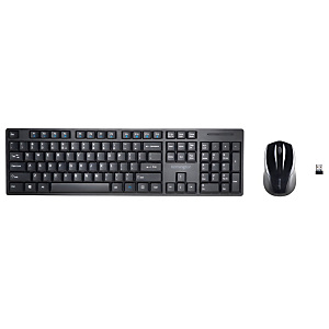 Kensington Pro Fit Combo de teclado y ratón, inalámbricos, nano receptor USB-A, versión española, negros, K75230ES Kensington Pro Fit Combo de teclado y ratón, inalámbricos, nano receptor USB-A, versión española, negros, K75230ES