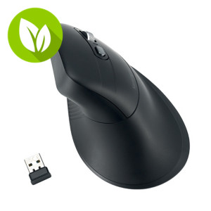 Kensington Pro Fit Ergo MY630 EQ Ratón ergonómico, inalámbrico, Bluetooth y receptor USB-A, bateria recargable, 55% plástico reciclado, negro, K72482WW Kensington Pro Fit Ergo MY630 EQ Ratón ergonómico, inalámbrico, Bluetooth y receptor USB-A, bateria recargable, 55% plástico reciclado, negro, K72482WW