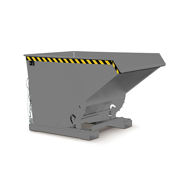 Kiepbak met inrijkoker Bauer 172 x 107 x 109,5 cm grijs - 1