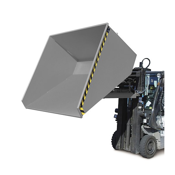 Kiepbak met inrijkoker Bauer 172 x 157 x 109,5 cm grijs - 3