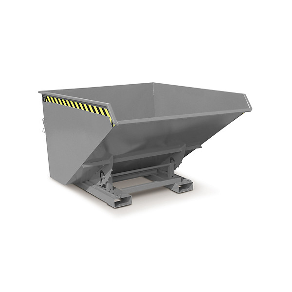 Kiepbak met inrijkoker Bauer 172 x 157 x 109,5 cm grijs - 1