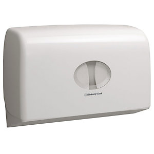 Kimberly-Clark Professional Aquarius* Dispenser per carta igienica Doppia fessura Plastica Bianco
