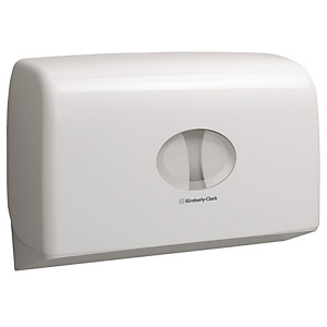 Kimberly-Clark Professional Aquarius* Dispenser per carta igienica Doppia fessura Plastica Bianco Kimberly-Clark Professional Aquarius* Dispenser per carta igienica Doppia fessura Plastica Bianco
