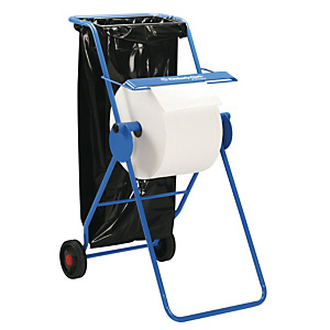 Kimberly-Clark Professional Dispensador autónomo de papel limpiador grande con 2 ruedas acero azul Kimberly-Clark Professional Dispensador autónomo de papel limpiador grande con 2 ruedas acero azul