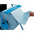 Kimberly-Clark Professional Dispensador autónomo de papel limpiador grande con 2 ruedas acero azul - 4