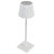 KING COLLECTION Lampada da tavolo - a led - 10 x 10 x 38 cm - alluminio/pmma - bianco - 2