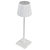 KING COLLECTION Lampada da tavolo - a led - 10 x 10 x 38 cm - alluminio/pmma - bianco - 4