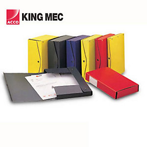 KING MEC Cartella progetti Project, Cartone, Blu, 360 mm x 260 mm x 100 mm (confezione 5 pezzi)