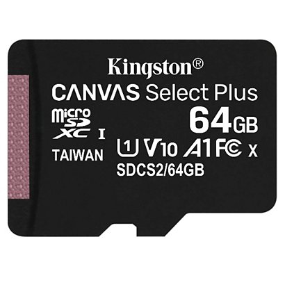 KINGSTON, Memory card, 64gb micsdxc canvasselectplus, SDCS2/64GBSP - 1