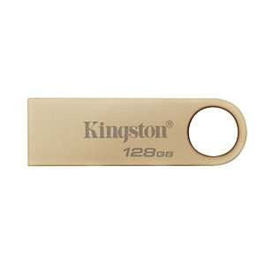 Kingston Technology DataTraveler 128Go 220Mo/s Clé USB 3.2 Gen 1 Métal SE9 G3, 128 Go, USB Type-A, 3.2 Gen 1 (3.1 Gen 1), 220 Mo/s, Sans capuchon, Or