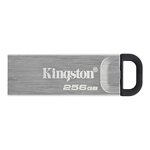 Kingston Technology DataTraveler Kyson, 256 GB, USB tipo A, 3.2 Gen 1 (3.1 Gen 1), 200 MB/s, Sin tapa, Plata DTKN/256GB