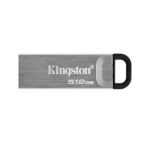 Kingston Technology DataTraveler Kyson, 512 GB, USB tipo A, 3.2 Gen 1 (3.1 Gen 1), 200 MB/s, Sin tapa, Plata DTKN/512GB