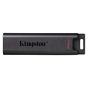 Kingston Technology DataTraveler Max, 256 GB, USB Tipo C, 3.2 Gen 2 (3.1 Gen 2), 1000 MB/s, Deslizar, Negro DTMAX/256GB