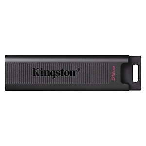 Kingston Technology DataTraveler Max, 512 GB, USB Tipo C, 1000 MB/s, Deslizar, 12 g, Negro DTMAX/512GB