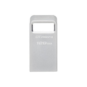 Kingston Technology DataTraveler Micro, 128 GB, USB tipo A, 3.2 Gen 1 (3.1 Gen 1), 200 MB/s, Sin tapa, Plata DTMC3G2/128GB