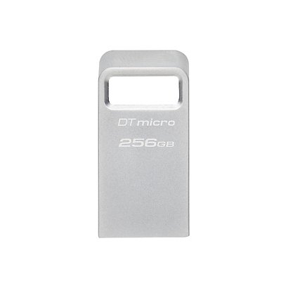 Kingston Technology DataTraveler Micro, 256 GB, USB tipo A, 3.2 Gen 1 (3.1 Gen 1), 200 MB/s, Sin tapa, Plata DTMC3G2/256GB - 1