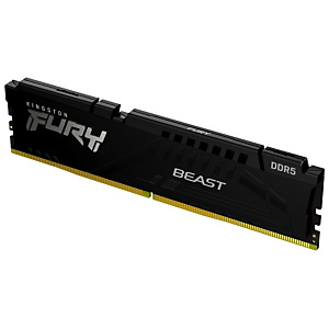 Kingston Technology FURY 16 Go 5600 MT/s DDR5 CL40 DIMM Beast Black, 16 Go, 1 x 16 Go, DDR5, 5600 MHz, 288-pin DIMM, Noir KF556C40BB-16