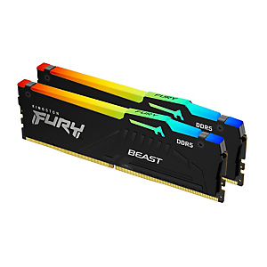 Kingston Technology FURY 16 Go 5600 MT/s DDR5 CL40 DIMM (Kits de 2) Beast RGB, 16 Go, 2 x 8 Go, DDR5, 5600 MHz, 288-pin DIMM KF556C40BBAK2-16