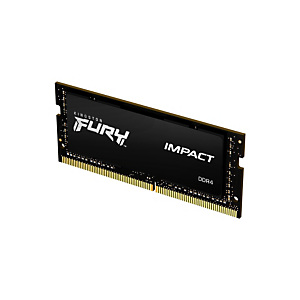 Kingston Technology FURY 32GB 3200MT/s DDR4 CL20 SODIMM Impact, 32 Go, 1 x 32 Go, DDR4, 3200 MHz, 260-pin SO-DIMM, Noir KF432S20IB/32 Kingston Technology FURY 32GB 3200MT/s DDR4 CL20 SODIMM Impact, 32 Go, 1 x 32 Go, DDR4, 3200 MHz, 260-pin SO-DIMM, Noir KF432S20IB/32