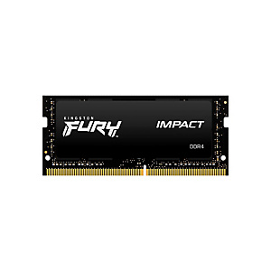 Kingston Technology FURY Impact, 8 Go, 1 x 8 Go, DDR4, 3200 MHz, 204-pin SO-DIMM, Noir KF432S20IB/8 Kingston Technology FURY Impact, 8 Go, 1 x 8 Go, DDR4, 3200 MHz, 204-pin SO-DIMM, Noir KF432S20IB/8