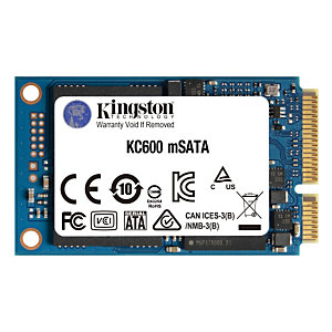 Kingston Technology KC600, 256 Go, mSATA, 550 Mo/s, 6 Gbit/s SKC600MS/256G