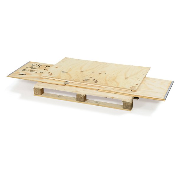 Kist van multiplex met houten onderstel RAJA 58 x 38 x 40 cm - 3